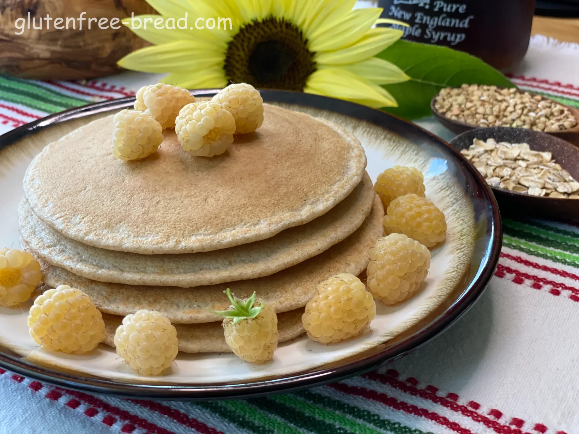 Recipe description:<br> These Buckwheat groats Oats pancakes are known for their unique and hearty flavor. Buckwheat groats lend a nutty and slightly earthy flavor to the pancakes, which is complemented by the heartiness of the oats. The combination of buckwheat groats and oats creates a moist and fluffy texture in the pancakes, making them satisfying and filling. They can be enjoyed with a variety of toppings such as fresh fruits, yogurt, maple syrup, or honey, which enhances their taste and adds sweetness. Overall, these pancakes are appreciated for their wholesome flavor, nutritional benefits, and versatility in both taste and texture. They make a delicious and nutritious breakfast or brunch option that can be enjoyed by many.