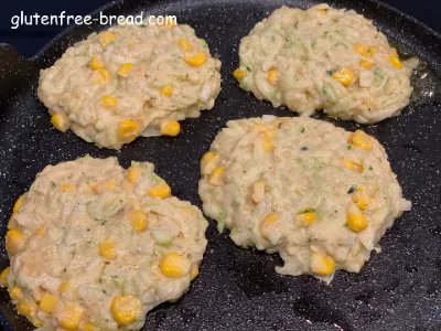 Vegan Corn Zucchini Fritters