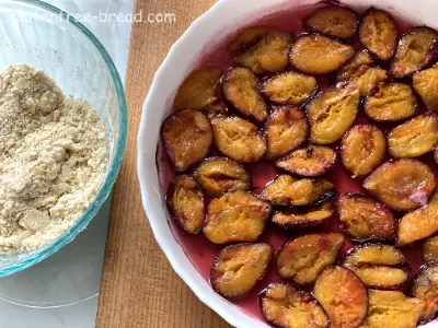 Plum Crumble Cake