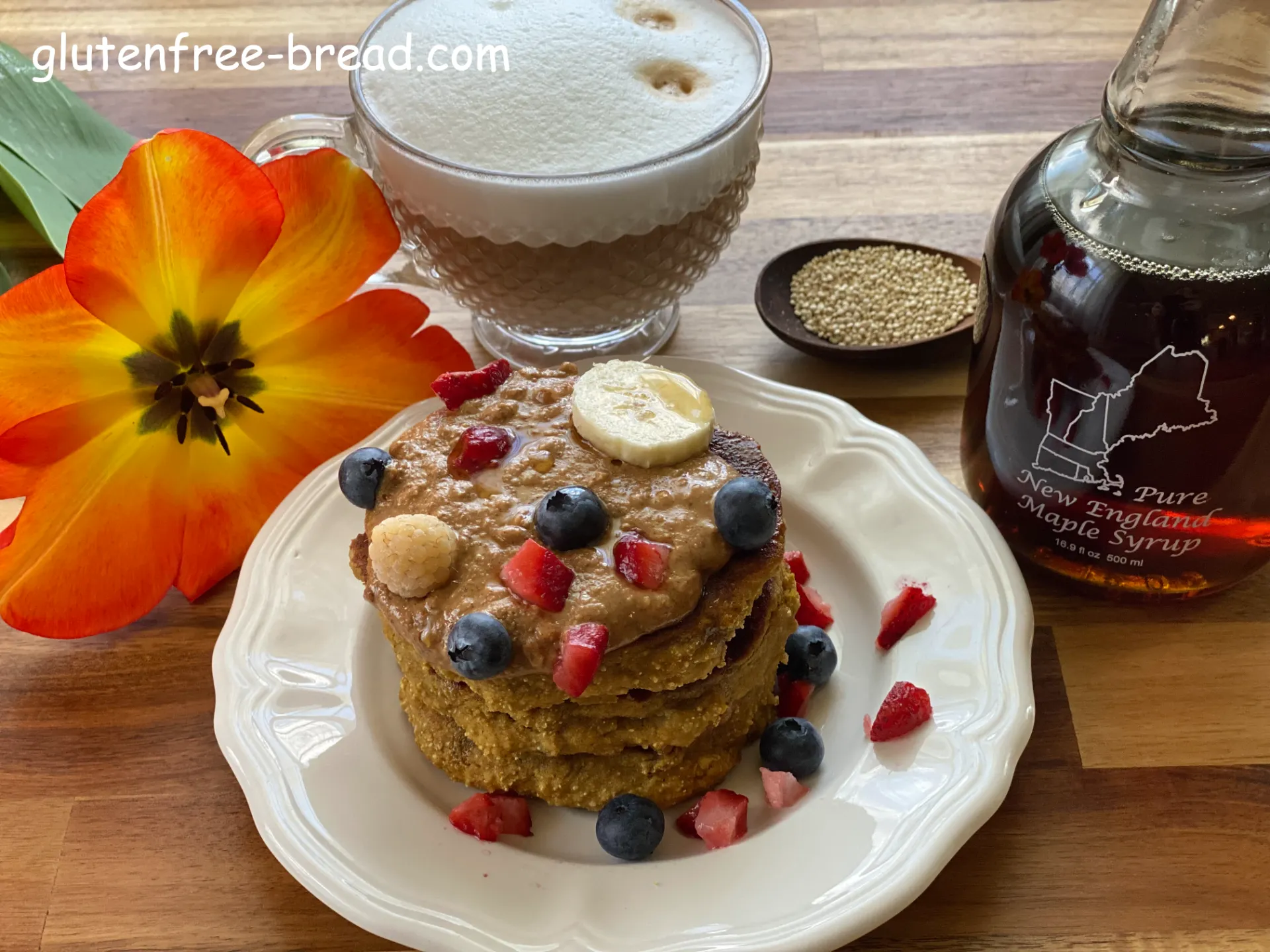 Quinoa Flour Banana Pancakes