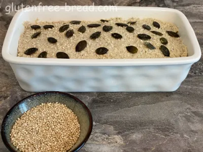 Quinoa PsylliumHusk Chiaseeds Bread