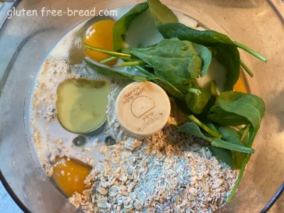 Spinach Oatmeal Crepes